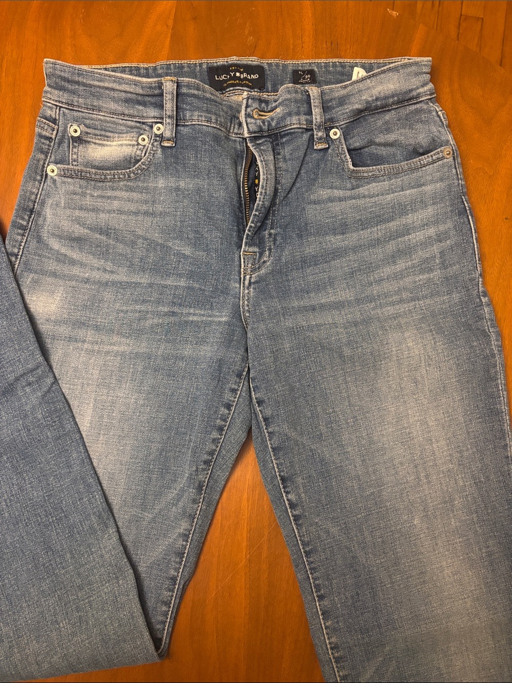Lucky Brand Sweet Straight Jeans in Blue Wash